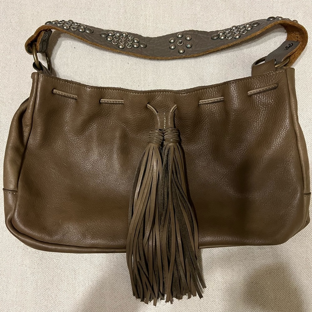 Two Bar West McFadin Leather Shoulder Bag